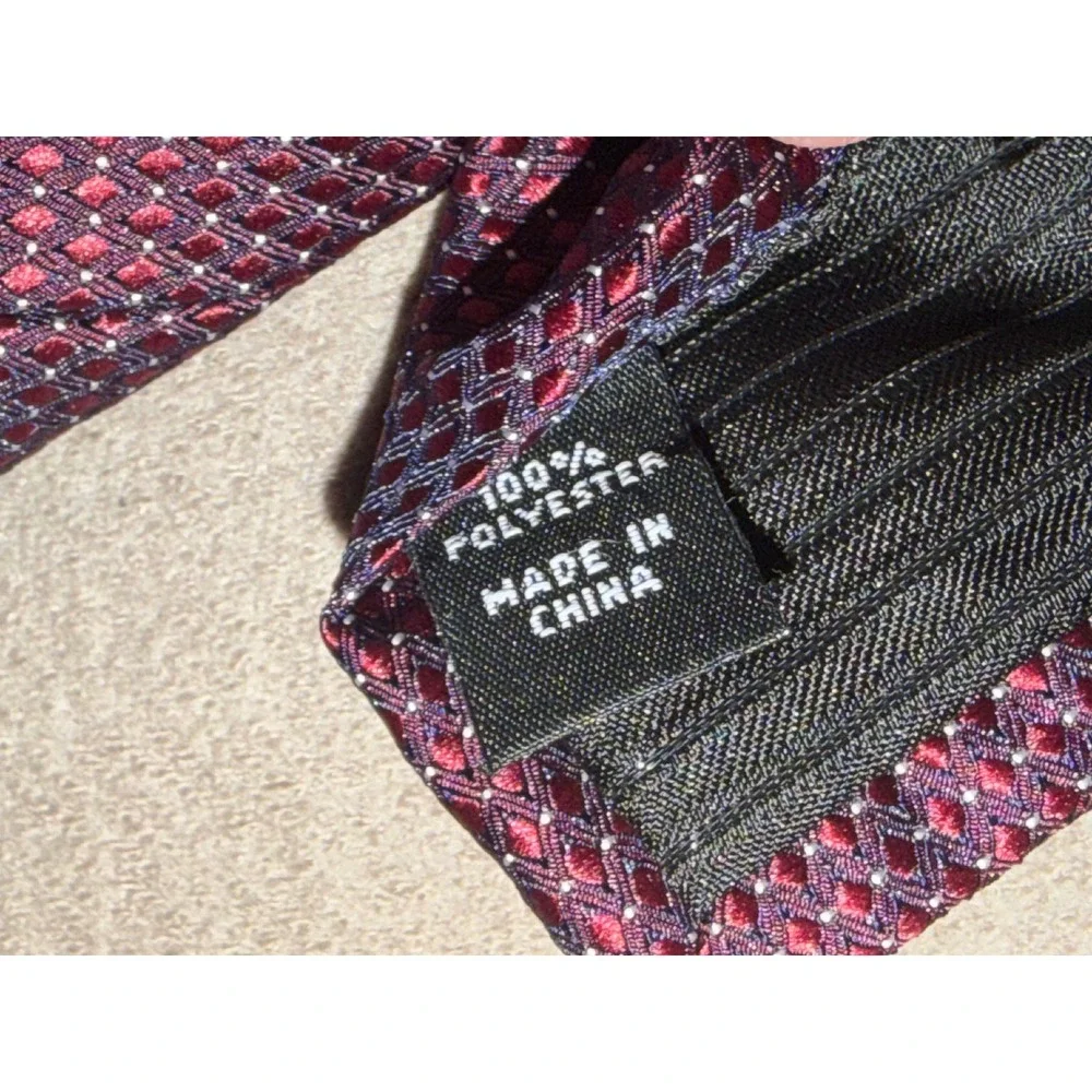 Alfani Kinney Dot Burgundy Textured‎ Necktie Men, NWT